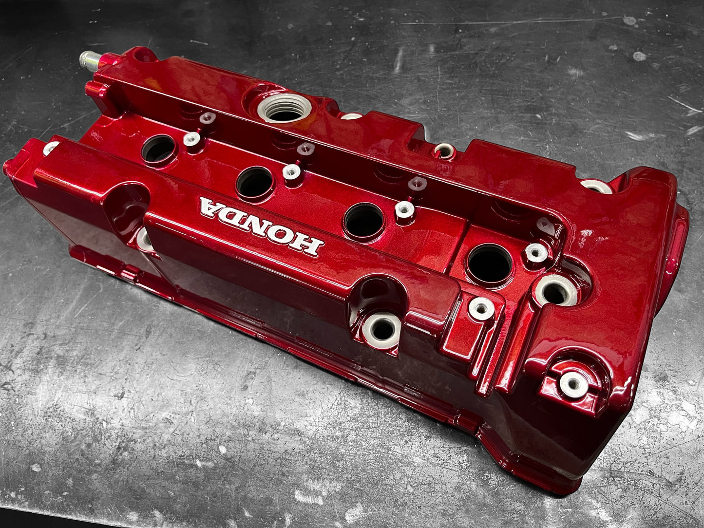 Honda K-SERIES K24 K20 Valve Cover Powder Coated Cherry 🍒 Candy Red Type R Civic RSX