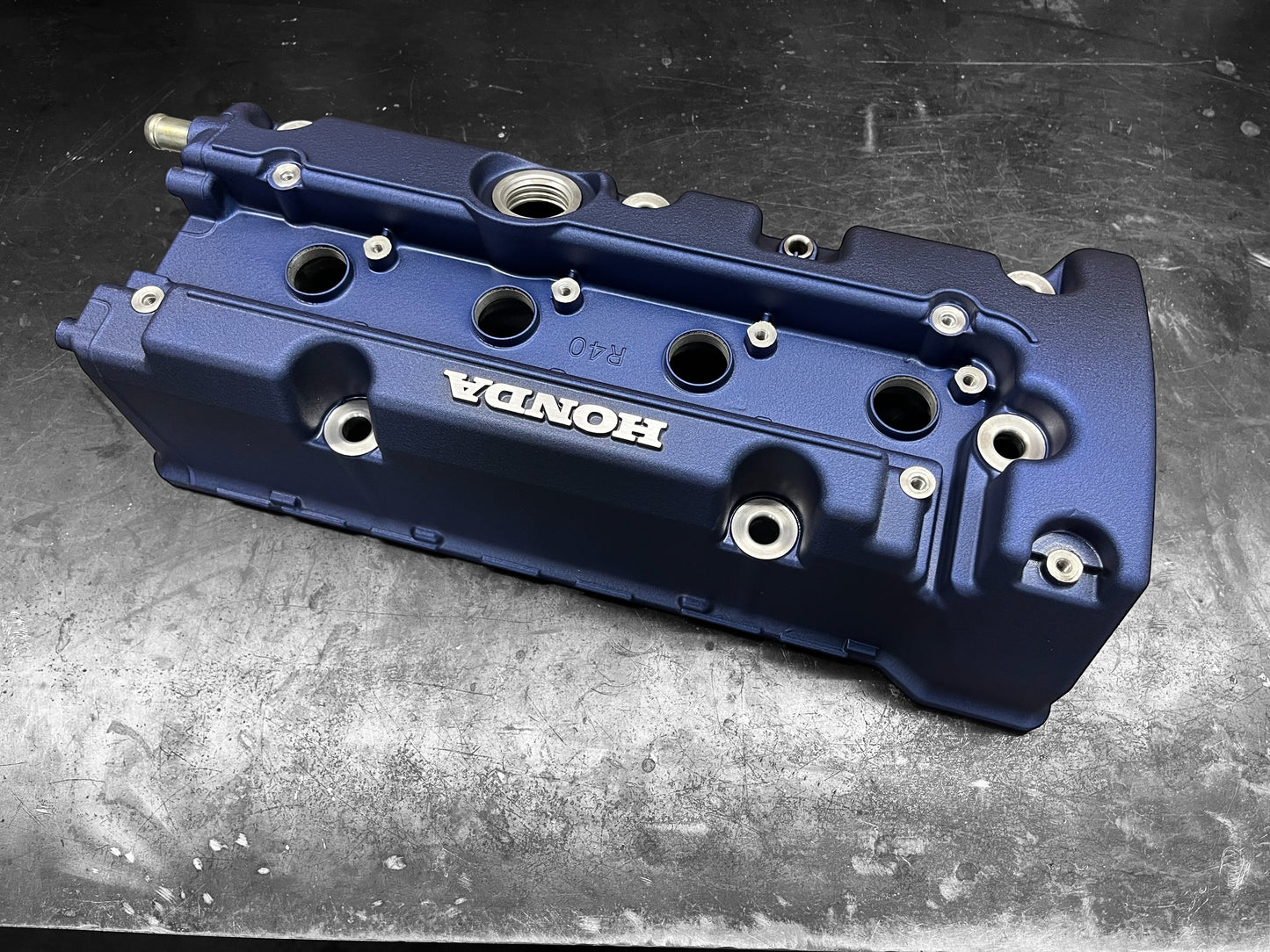 Honda K SERIES K24Z CIVIC SI 9TH GEN VALVE COVER POWDER COATED WRINKLE BLUE