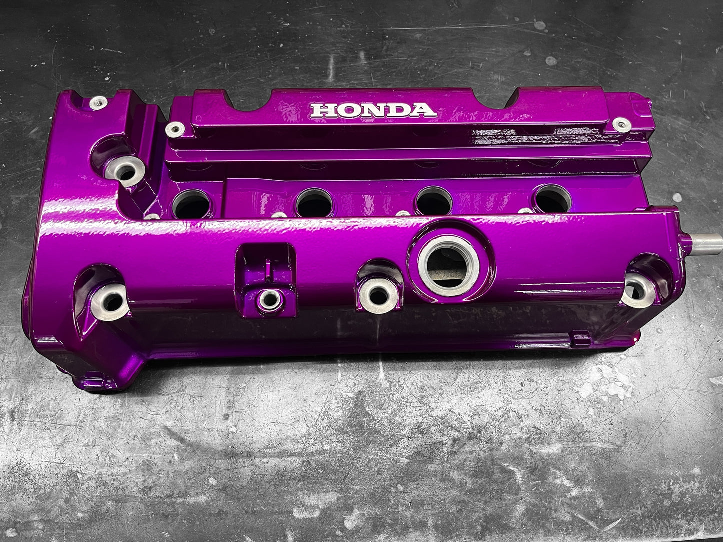 Honda K-SERIES K24 K20 Valve Cover Powder Coated ILLUSION VIOLET Type R Civic RSX