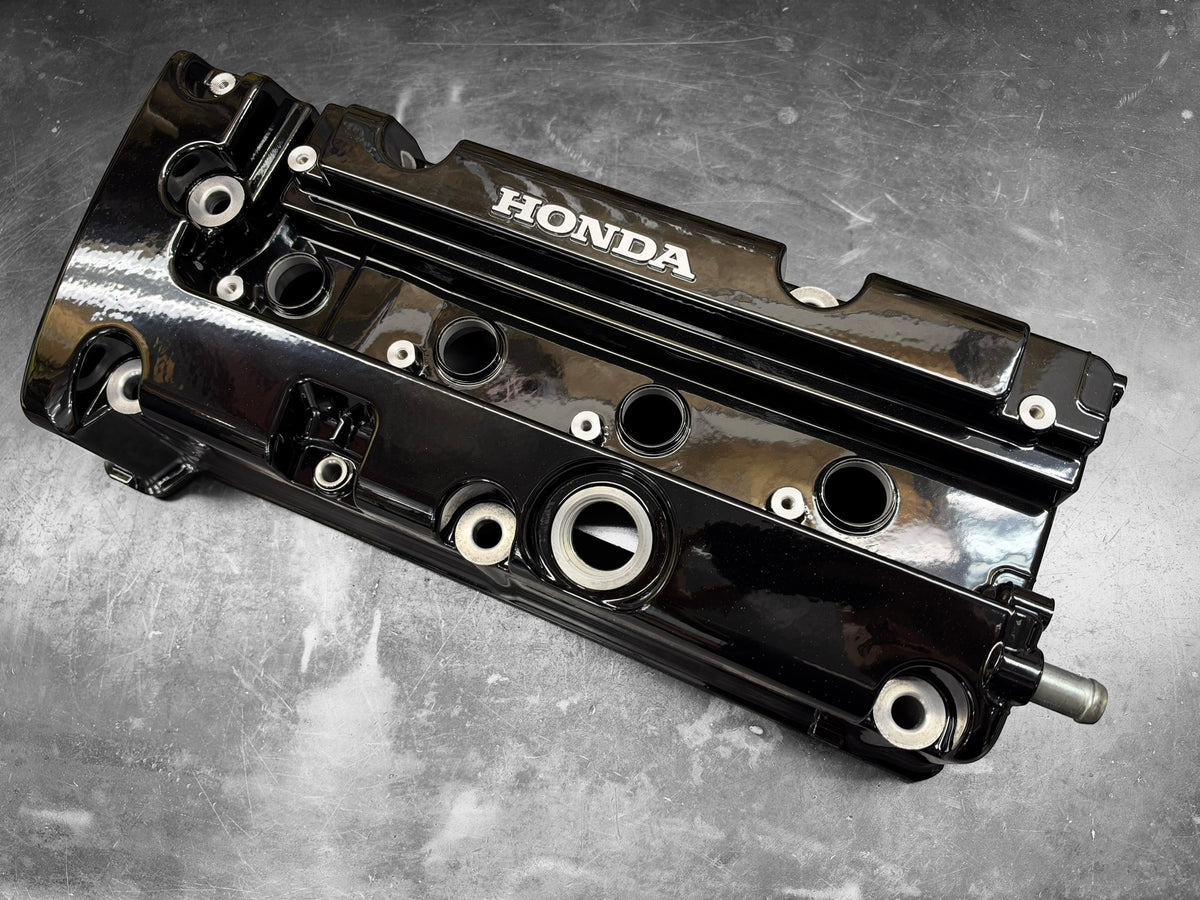 Honda K-SERIES K24 K20 Valve Cover Powder Coated GLOSS BLACK Type R Civic RSX