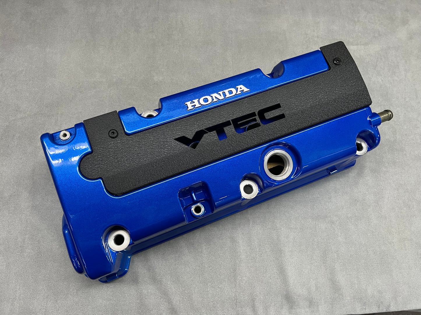 K20 K24 COIL PACK COVER FOR K-SERIES POWDER COATED WRINKLE BLACK ALUMINUM "VTEC" Ver. 3