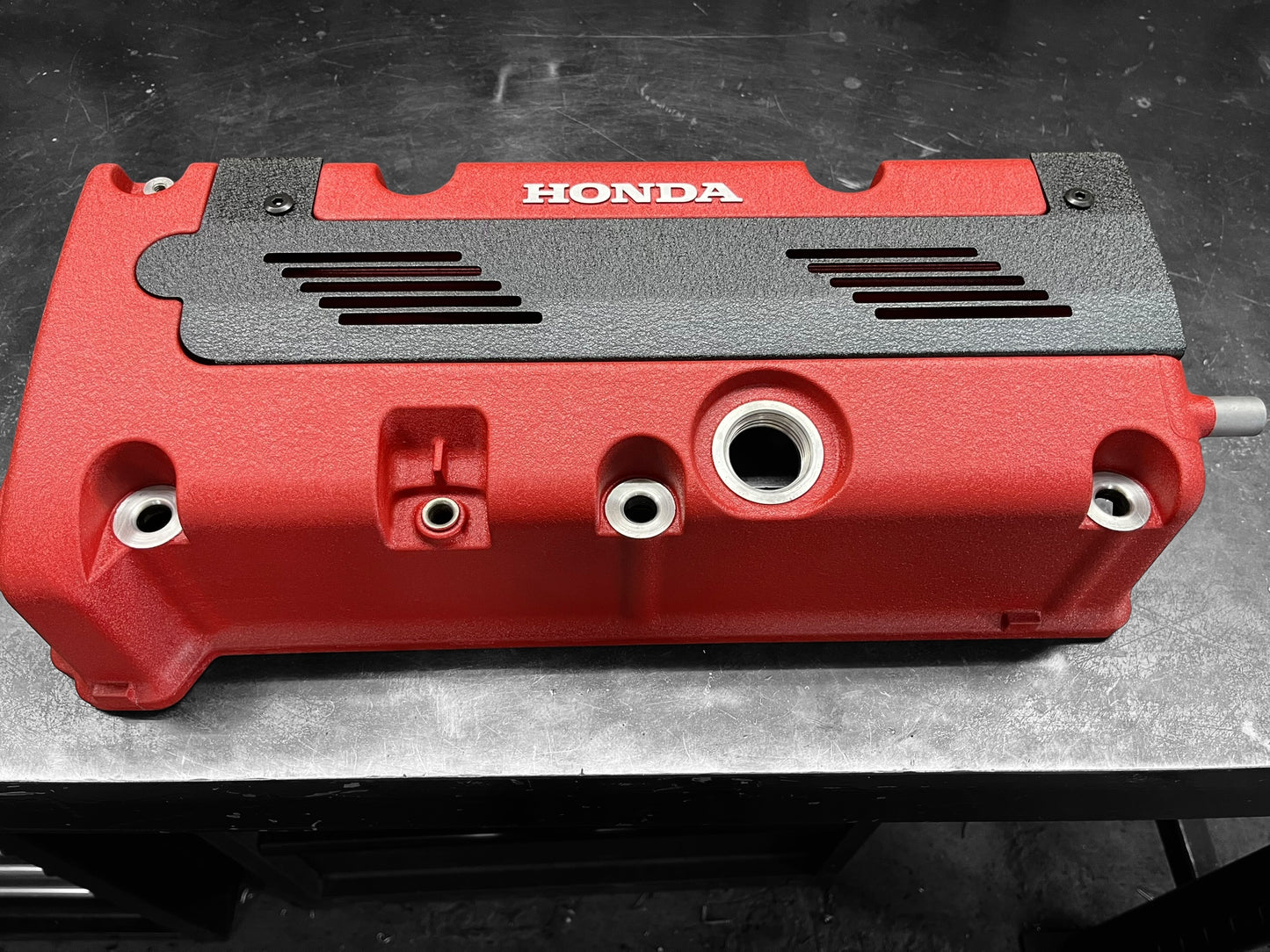 K20 K24 HONDA COIL PACK COVER FOR K-SERIES POWDER COATED WRINKLE BLACK ALUMINUM