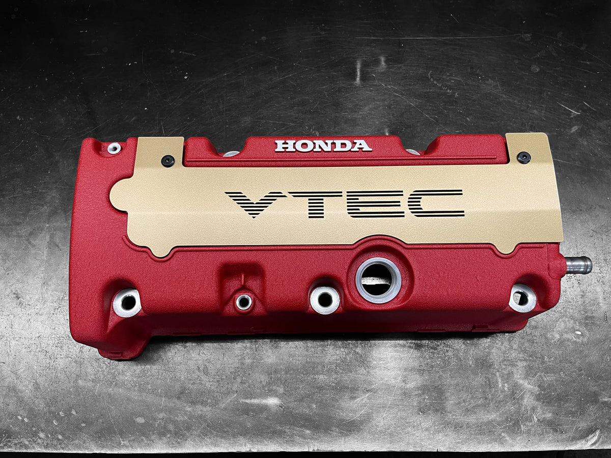 Honda K SERIES K24Z K24Z7 COIL PACK COVER CIVIC SI 9TH Gen SATIN GOLD "VTEC" Ver. 1