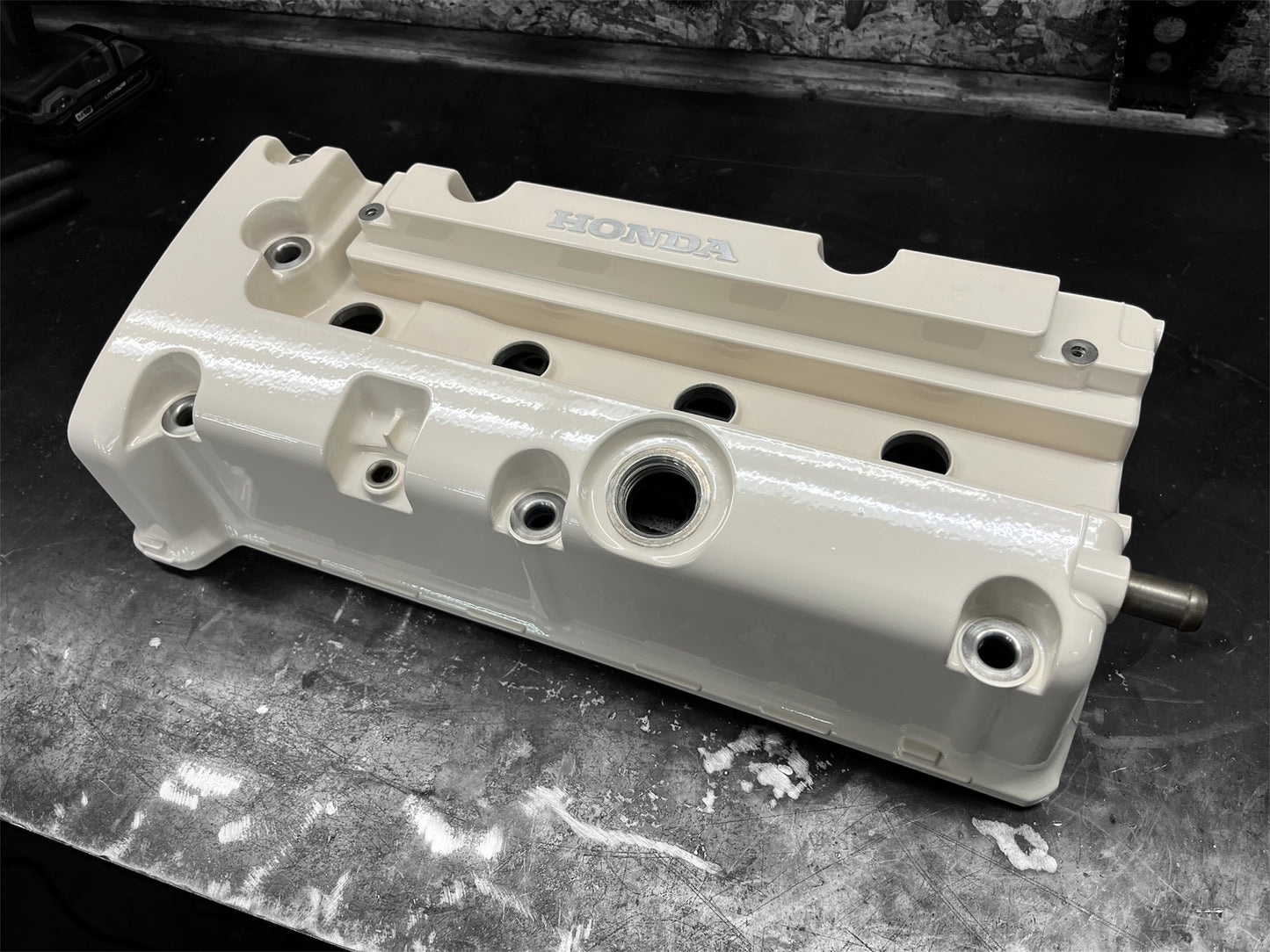 Honda K-SERIES K24 K20 Valve Cover Powder Coated Almond White Type R Civic RSX