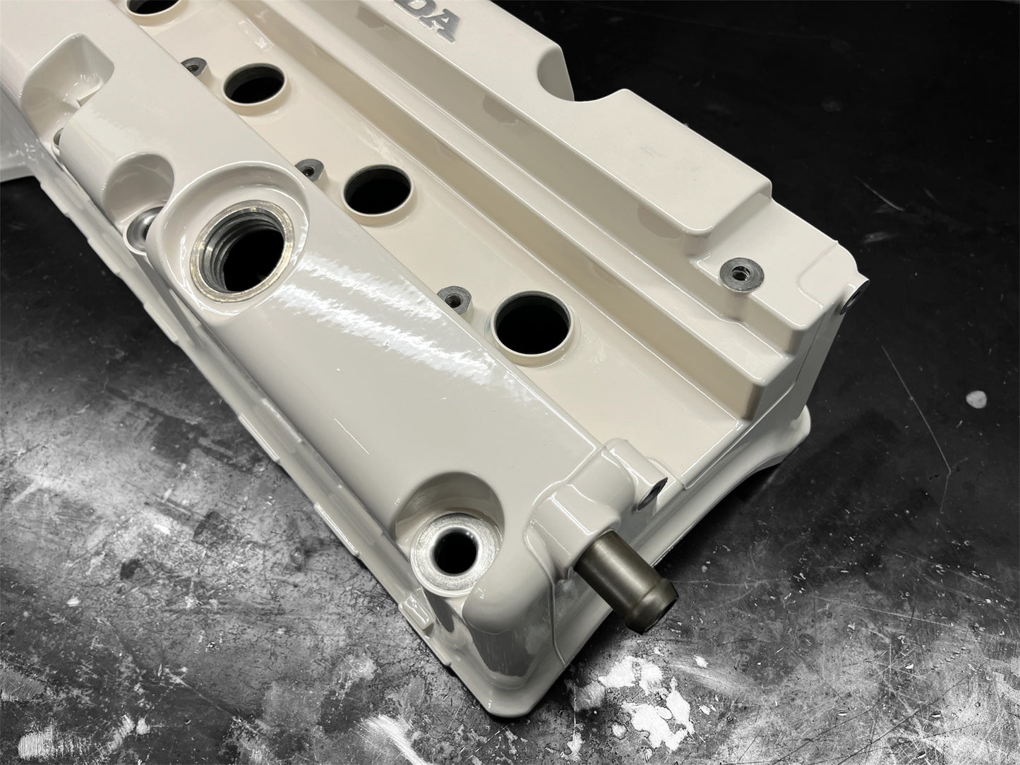 Honda K-SERIES K24 K20 Valve Cover Powder Coated Almond White Type R Civic RSX