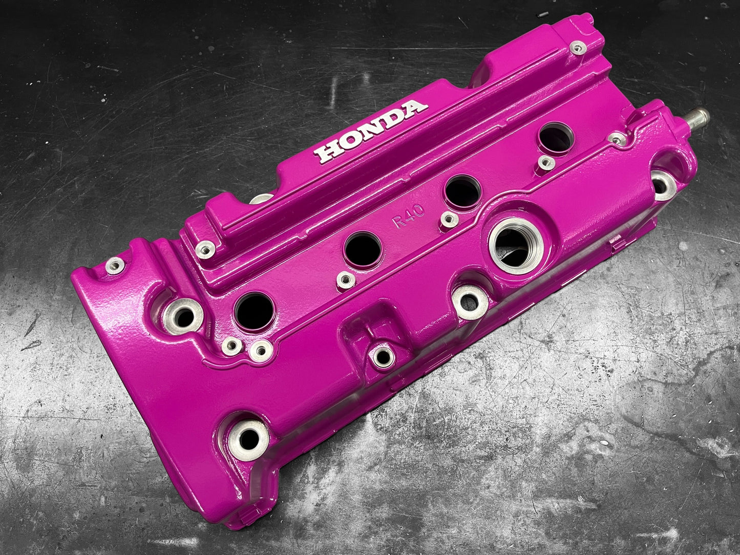Honda K SERIES K24Z CIVIC SI 9TH GEN VALVE COVER POWDER COATED HOT PINK