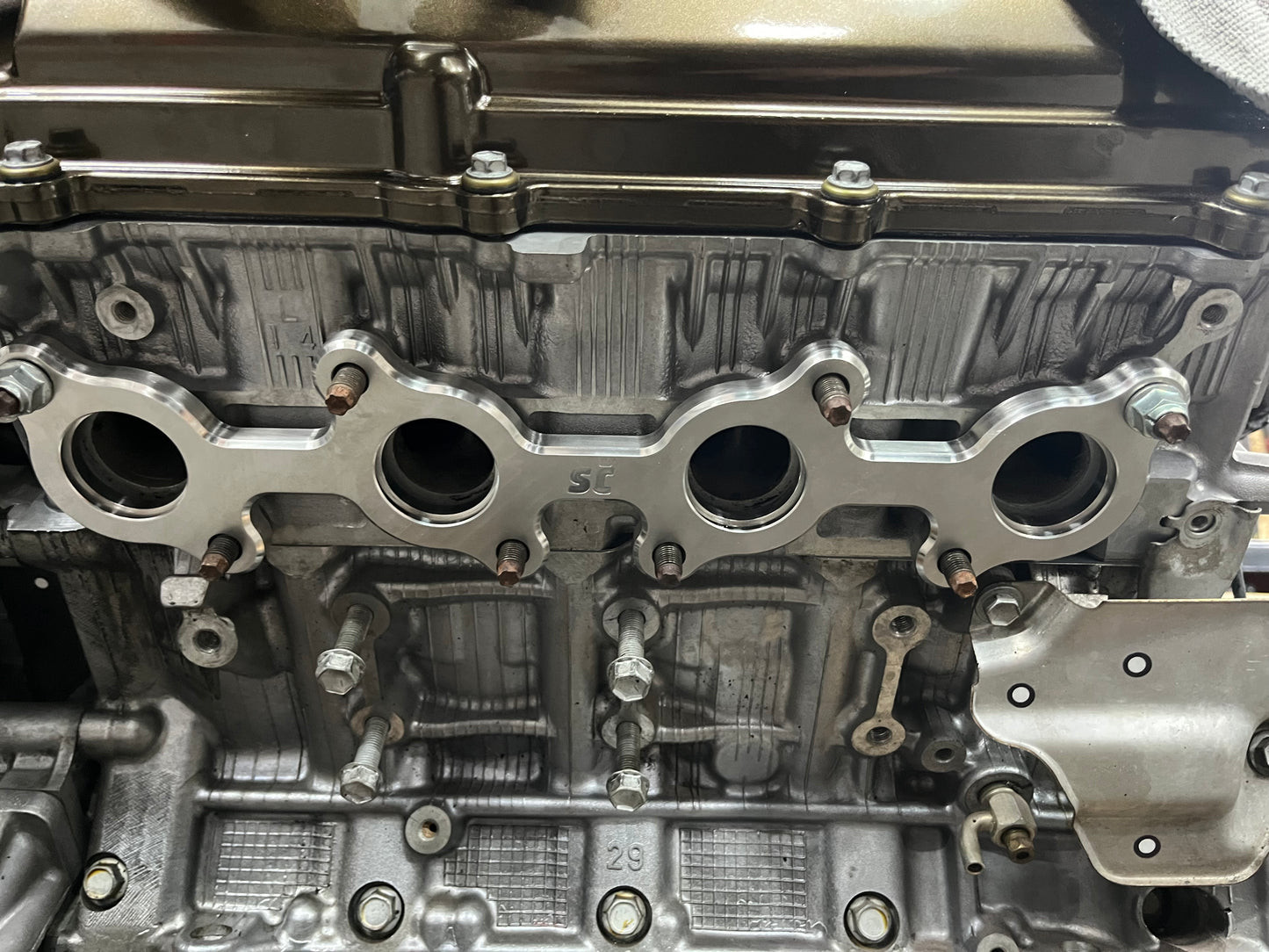 1UZ 2UZ 3UZ-FE Stainless Steel Exhaust Manifold Flange Pair Billet CNC Machined