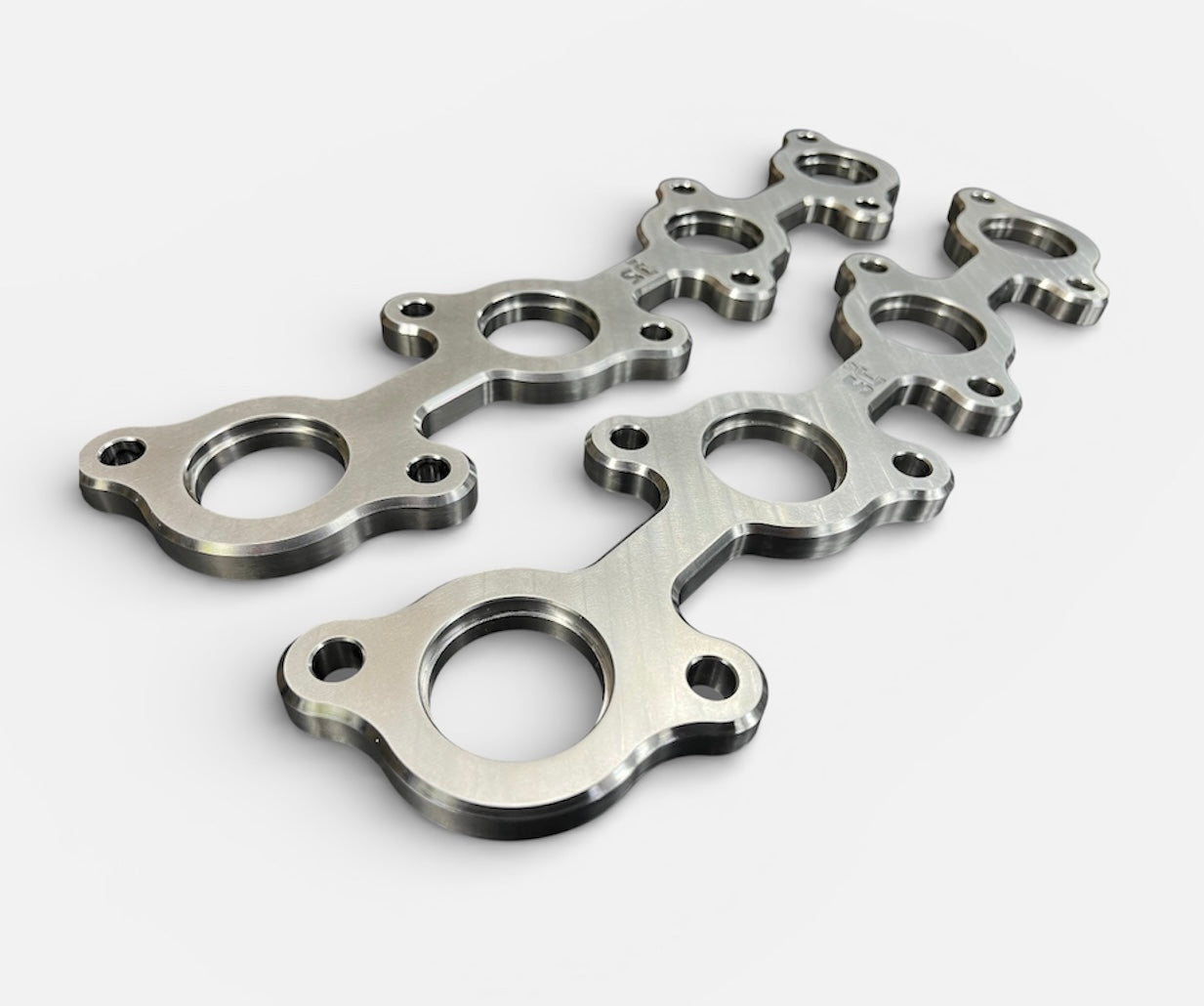 1UZ 2UZ 3UZ-FE Stainless Steel Exhaust Manifold Flange Pair Billet CNC Machined