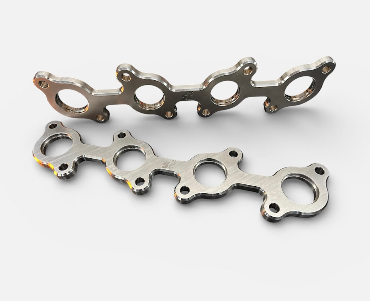 1UZ 2UZ 3UZ-FE Stainless Steel Exhaust Manifold Flange Pair Billet CNC Machined