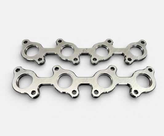 1UZ 2UZ 3UZ-FE Stainless Steel Exhaust Manifold Flange Pair Billet CNC Machined