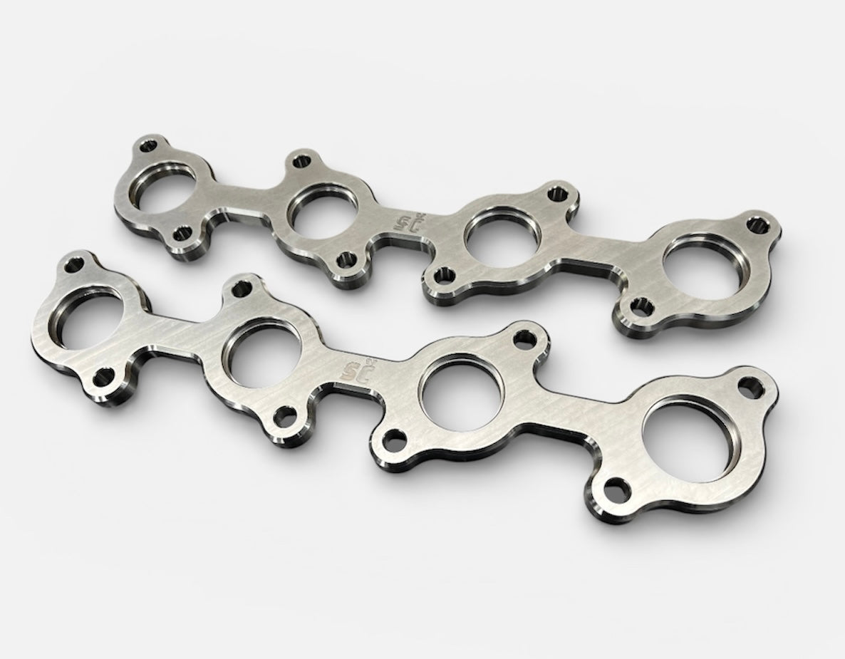 1UZ 2UZ 3UZ-FE Stainless Steel Exhaust Manifold Flange Pair Billet CNC Machined