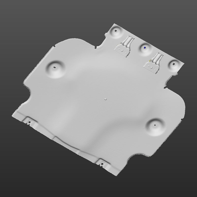 Tesla Cybertruck Rear Drive Unit Aluminum Skid Plate 3D Scan STL