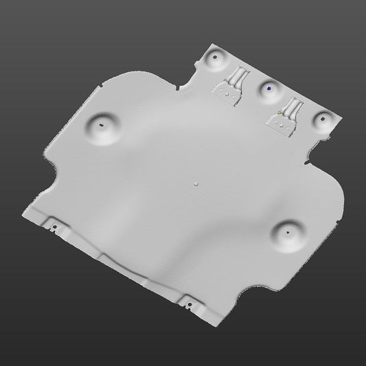 Tesla Cybertruck Rear Drive Unit Aluminum Skid Plate 3D Scan STL