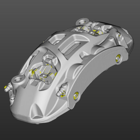 Tesla Model S Plaid Front Left Caliper (2 Scans With and Without Pads)