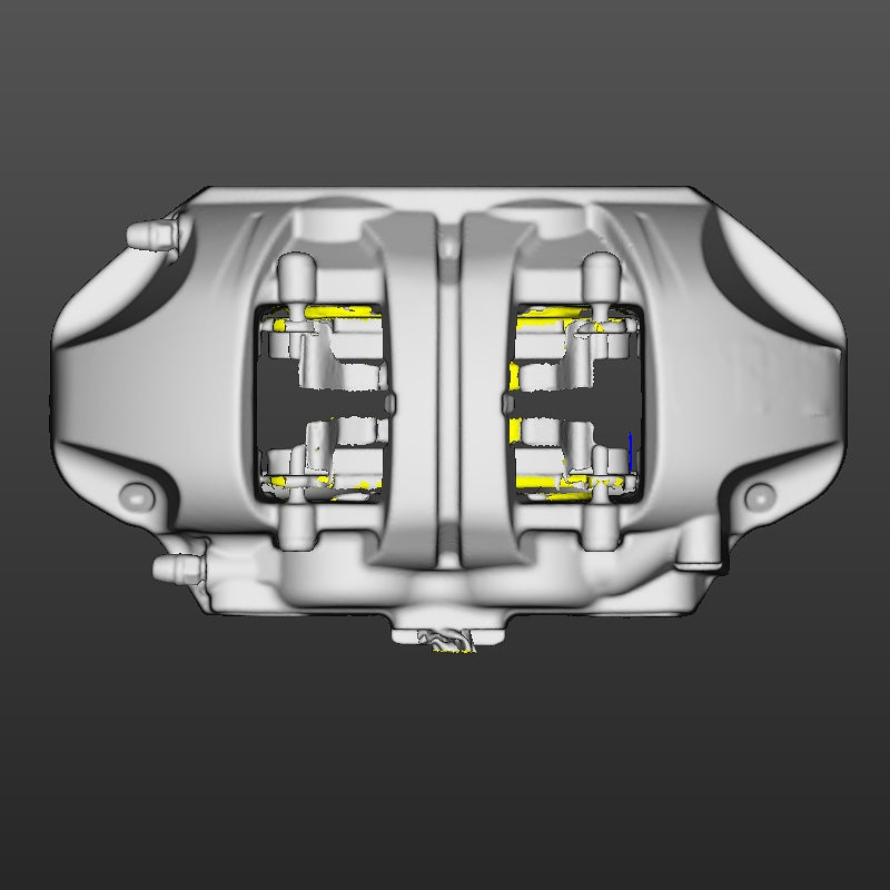 Tesla Model Y Front RH Brake Caliper (2 Scans With and Without Pads) 3D Scan STL