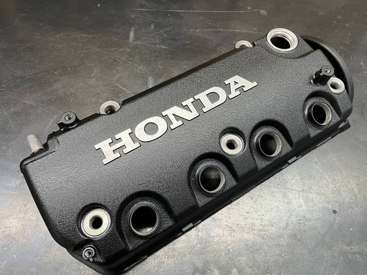 Honda D-Series 1992-2000 Honda Civic D Series Valve Cover Powder Coated Wrinkle Black