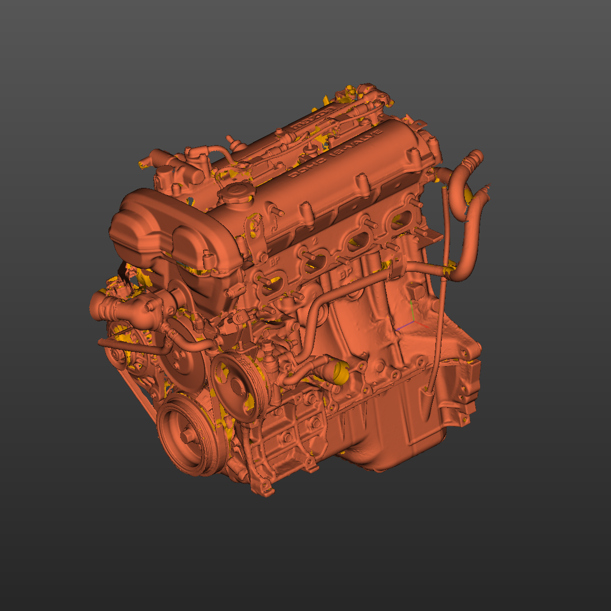 Engine Mazda MX-5 Miata NB 1.8 3D Scan STL