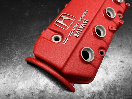 Honda D-Series D16A6 1988-1991 Civic CRX Si Valve Cover OEM WRINKLE RED
