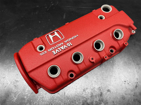 Honda D-Series D16A6 1988-1991 Civic CRX Si Valve Cover OEM WRINKLE RED