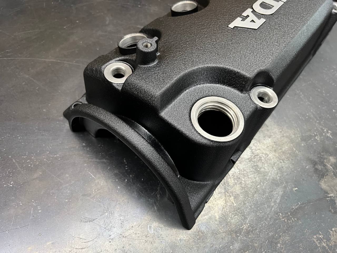 Honda D-Series 1992-2000 Honda Civic D Series Valve Cover Powder Coated Wrinkle Black