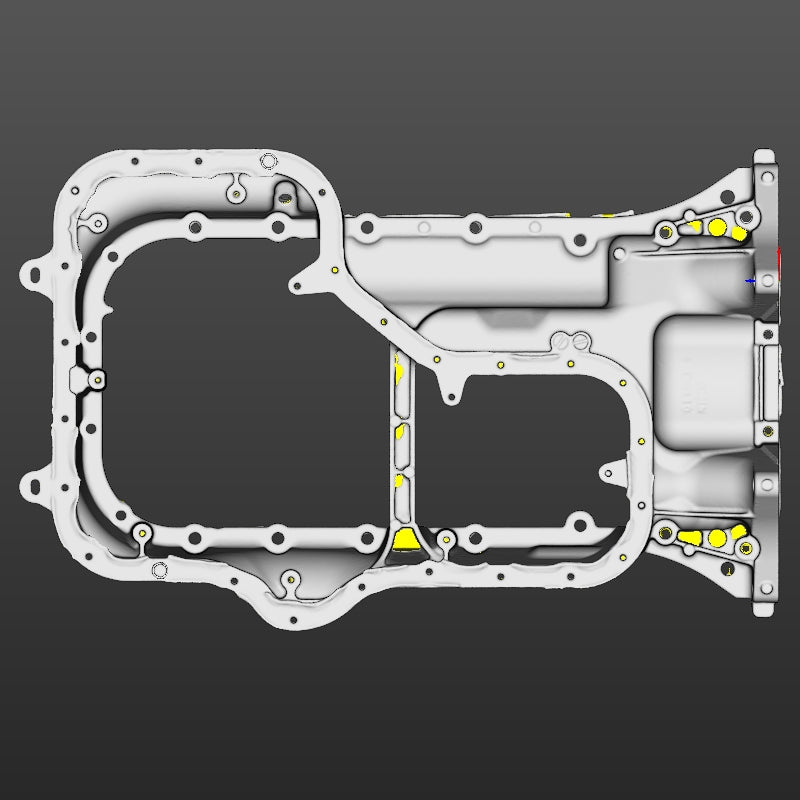 Toyota Tundra, Sequoia middle sump oil pan (2UZ-FE 4.7 VVTI) 3D Scan STL